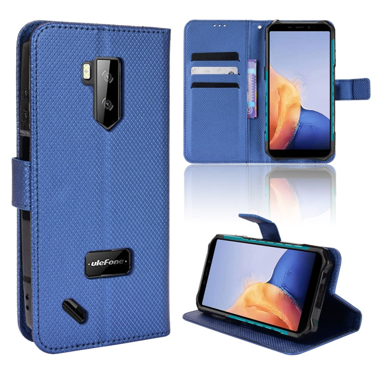 For Ulefone Armor X9 Diamond Texture Leather Phone Case(Blue) - Ulefone Cases by PMC Jewellery | Online Shopping South Africa | PMC Jewellery | Buy Now Pay Later Mobicred