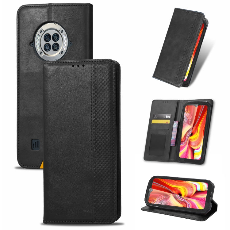 For Doogee S96 Pro Magnetic Buckle Retro Texture Leather Phone Case(Black) - Doogee Cases by PMC TechLife | Online Shopping South Africa | PMC TechLife | Buy Now Pay Later Mobicred