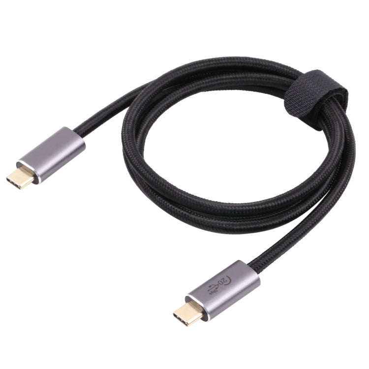 20Gbps USB 3.2 USB-C / Type-C Male to USB-C / Type-C Male Braided Data Cable, Cable Length:0.5m(Black) - Cable & Adapters by PMC TechLife | Online Shopping South Africa | PMC TechLife | Buy Now Pay Later Mobicred