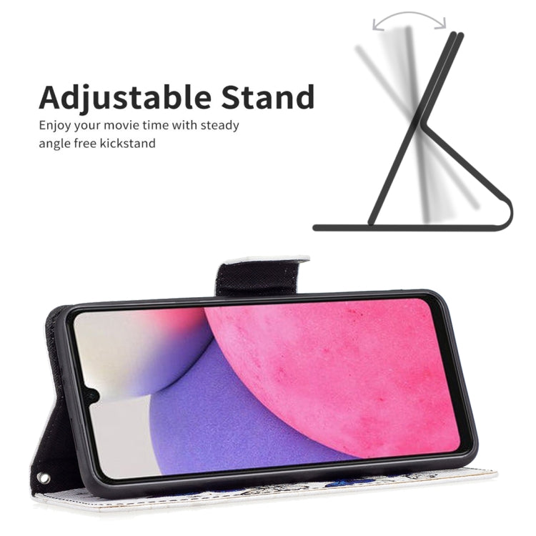 For Samsung Galaxy A33 5G Colored Drawing Leather Phone Case(Butterflies) - Galaxy Phone Cases by PMC TechLife | Online Shopping South Africa | PMC TechLife