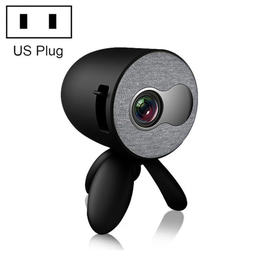 YG220 Same Screen Version Children Projector Mini LED Portable Home Speaker Projector, Plug Type:US Plug(Black) - Mini Projector by PMC Jewellery | Online Shopping South Africa | PMC Jewellery | Buy Now Pay Later Mobicred