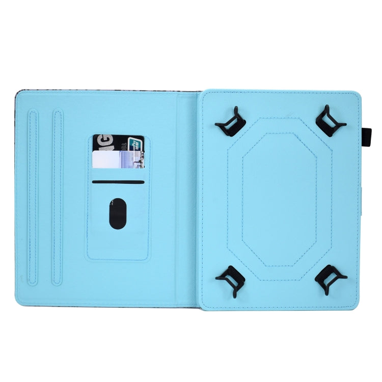 For 10 inch Tablet Electric Pressed TPU Leather Tablet Case(Green Flower) - 10 - 11 inch by PMC TechLife | Online Shopping South Africa | PMC TechLife | Buy Now Pay Later Mobicred