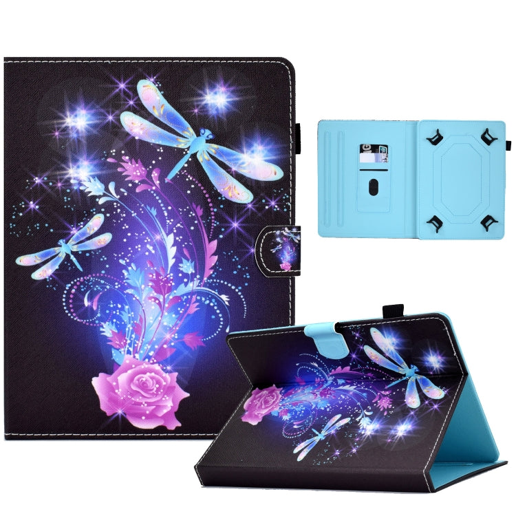For 10 inch Tablet Electric Pressed TPU Leather Tablet Case(Butterfly) - 10 - 11 inch by PMC TechLife | Online Shopping South Africa | PMC TechLife | Buy Now Pay Later Mobicred