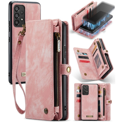 For Samsung Galaxy A53 5G CaseMe-008 Detachable Multifunctional Horizontal Flip Leather Case (Pink) - Galaxy Phone Cases by CaseMe | Online Shopping South Africa | PMC Jewellery | Buy Now Pay Later Mobicred