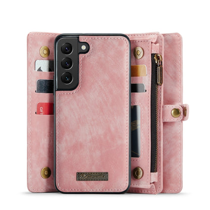 For Samsung Galaxy S22 5G CaseMe-008 Detachable Multifunctional Horizontal Flip Leather Case (Pink) - Galaxy S22 5G Cases by CaseMe | Online Shopping South Africa | PMC Jewellery | Buy Now Pay Later Mobicred