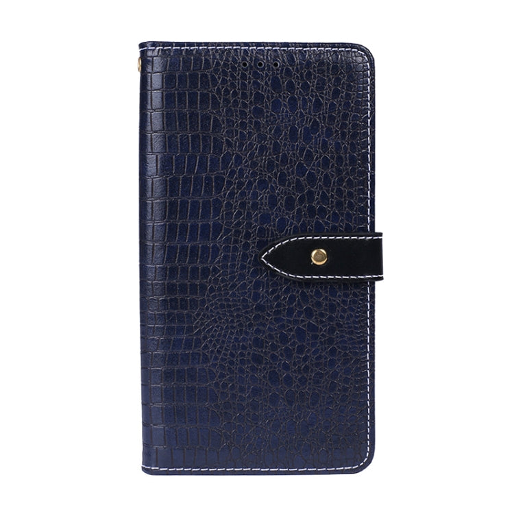 For OPPO Realme C35 idewei Crocodile Texture Leather Phone Case(Dark Blue) - Realme Cases by idewei | Online Shopping South Africa | PMC Jewellery