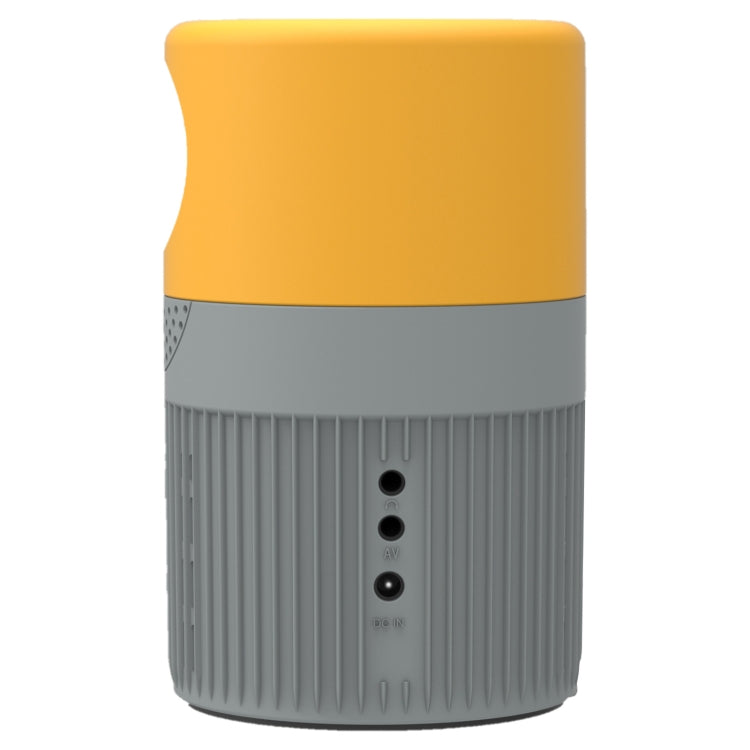 T400 100 inch Screen 3000 Lumens LED Mini Projector, Plug Type:EU Plug(Grey Yellow) - Mini Projector by PMC TechLife | Online Shopping South Africa | PMC TechLife | Buy Now Pay Later Mobicred