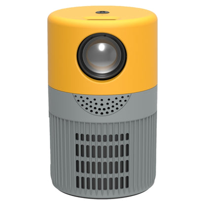 T400 100 inch Screen 3000 Lumens LED Mini Projector, Plug Type:US Plug(Grey Yellow) - Mini Projector by PMC Jewellery | Online Shopping South Africa | PMC Jewellery | Buy Now Pay Later Mobicred