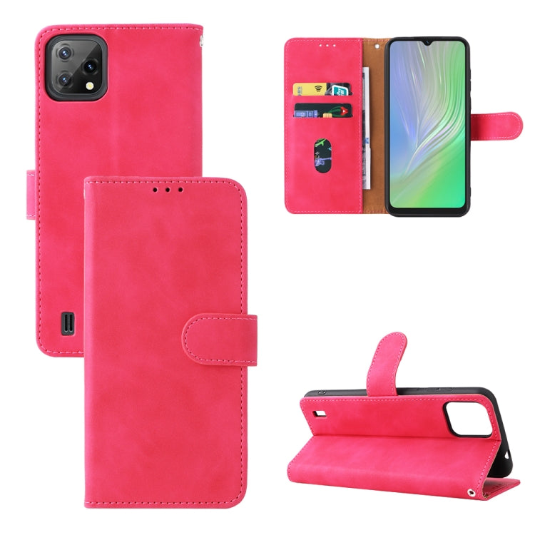 For Blackview A55 Skin Feel Magnetic Buckle Leather Phone Case(Rose Red) - More Brand by PMC TechLife | Online Shopping South Africa | PMC TechLife | Buy Now Pay Later Mobicred