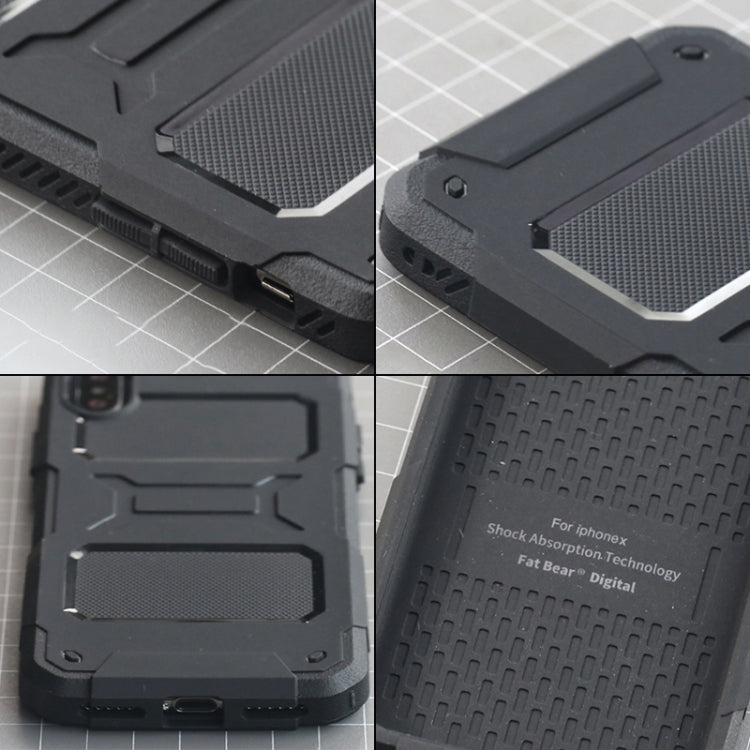 For iPhone X / XS FATBEAR Armor Shockproof Cooling Case(Black) - More iPhone Cases by FATBEAR | Online Shopping South Africa | PMC TechLife | Buy Now Pay Later Mobicred