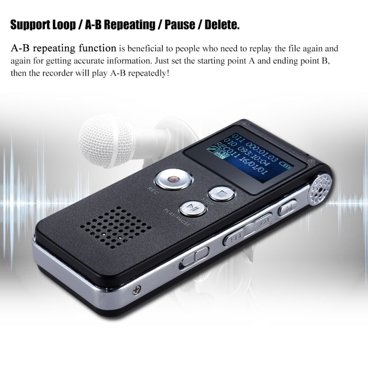 SK-012 16GB USB Dictaphone Digital Audio Voice Recorder with WAV MP3 Player VAR Function(Grey) - Other Style by PMC TechLife | Online Shopping South Africa | PMC TechLife | Buy Now Pay Later Mobicred