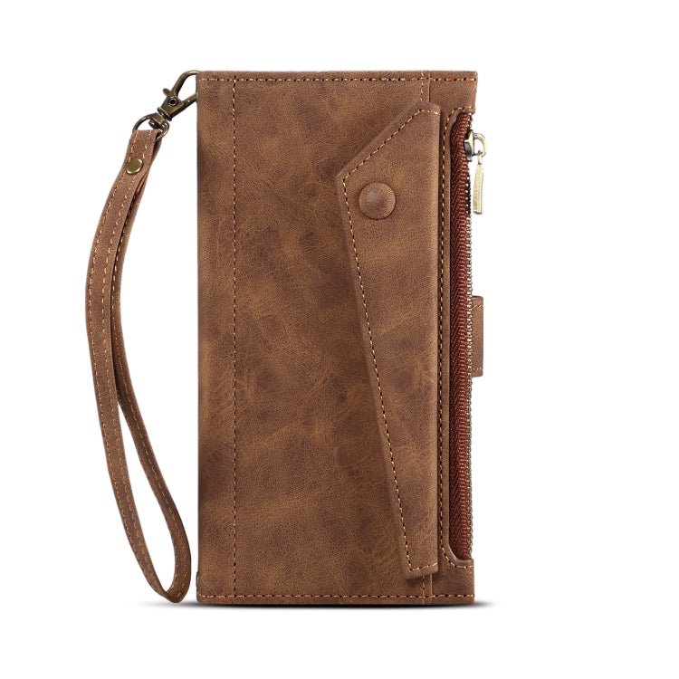 For OnePlus Nord N20 5G Retro Frosted Horizontal Flip Leather Phone Case(Brown) - OnePlus Cases by PMC TechLife | Online Shopping South Africa | PMC TechLife | Buy Now Pay Later Mobicred