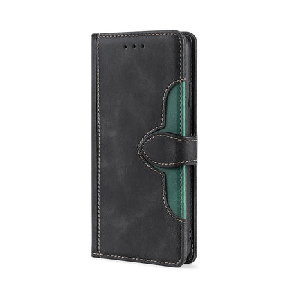 For Blackview A70 Skin Feel Straw Hat Magnetic Buckle Leather Phone Case(Black) - More Brand by PMC Jewellery | Online Shopping South Africa | PMC Jewellery