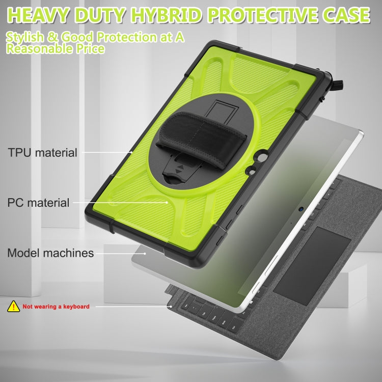 For Microsoft Surface Go 4 / 3 / 2 / 1 TPU + PC Tablet Case(Yellow Green) - Others by PMC TechLife | Online Shopping South Africa | PMC TechLife | Buy Now Pay Later Mobicred