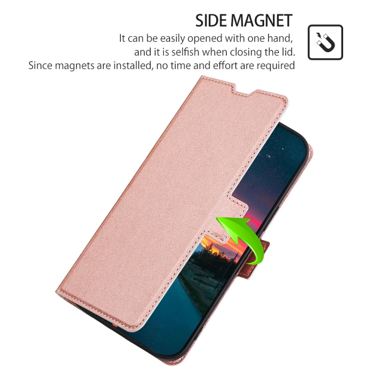 For Huawei P9 Ultra-thin Voltage Side Buckle PU + TPU Leather Phone Case(Rose Gold) - Huawei Cases by PMC TechLife | Online Shopping South Africa | PMC TechLife
