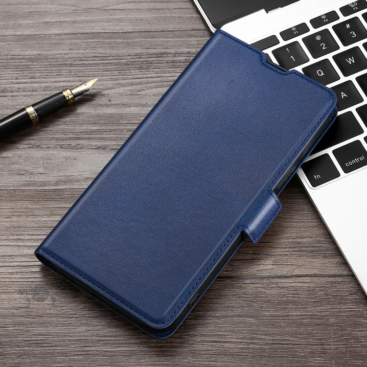 For Doogee Y8 Ultra-thin Voltage Side Buckle PU + TPU Leather Phone Case(Blue) - More Brand by PMC TechLife | Online Shopping South Africa | PMC TechLife | Buy Now Pay Later Mobicred