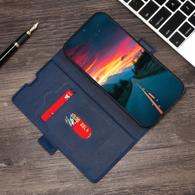 For Doogee Y8 Ultra-thin Voltage Side Buckle PU + TPU Leather Phone Case(Blue) - More Brand by PMC TechLife | Online Shopping South Africa | PMC TechLife | Buy Now Pay Later Mobicred