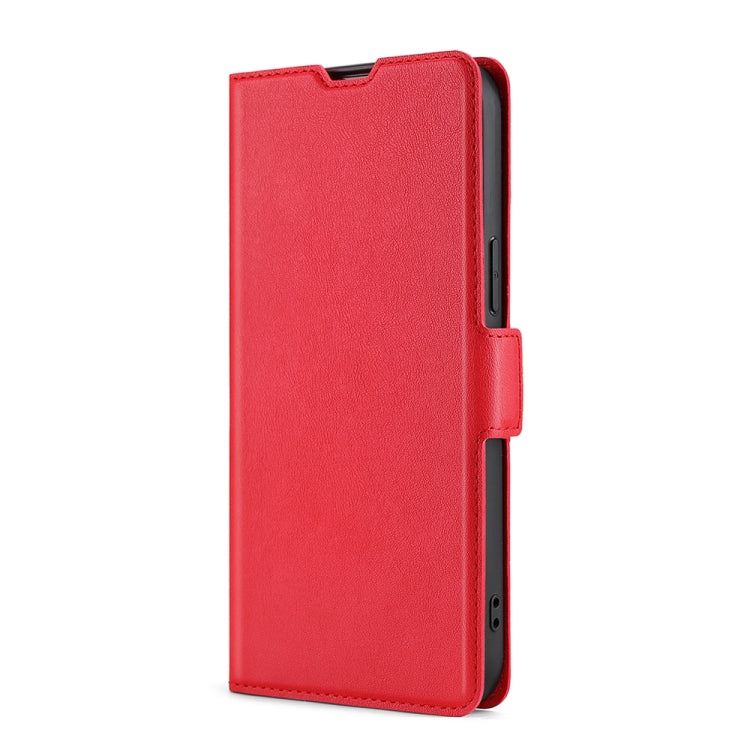 For Blackview A60 Ultra-thin Voltage Side Buckle PU + TPU Leather Phone Case(Red) - More Brand by PMC Jewellery | Online Shopping South Africa | PMC Jewellery | Buy Now Pay Later Mobicred