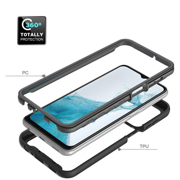 For Samsung Galaxy A23 4G Starry Sky Solid Color Series Shockproof PC + TPU Phone Case(Royal Blue) - Galaxy Phone Cases by PMC TechLife | Online Shopping South Africa | PMC TechLife