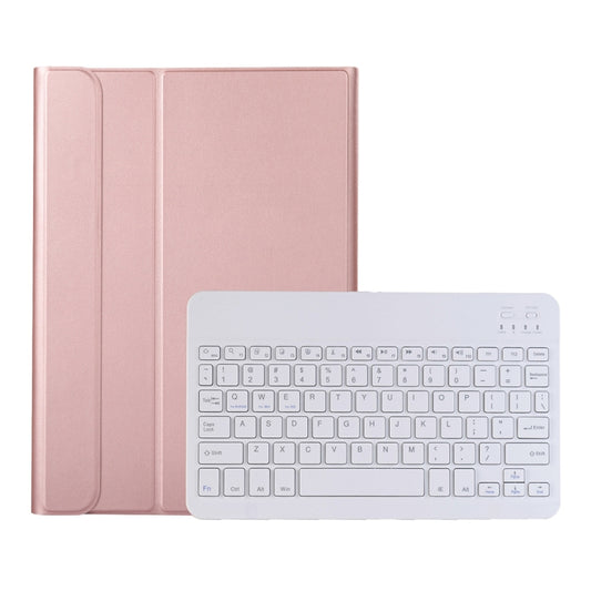 AK16 Lambskin Texture Bluetooth Keyboard Leather Case For Lenovo Tab 6 5G 10.3 inch(Rose Gold) - Lenovo Keyboard by PMC Jewellery | Online Shopping South Africa | PMC Jewellery