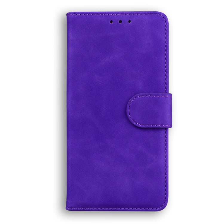 For Blackview A60 Skin Feel Pure Color Flip Leather Phone Case(Purple) - More Brand by PMC Jewellery | Online Shopping South Africa | PMC Jewellery | Buy Now Pay Later Mobicred