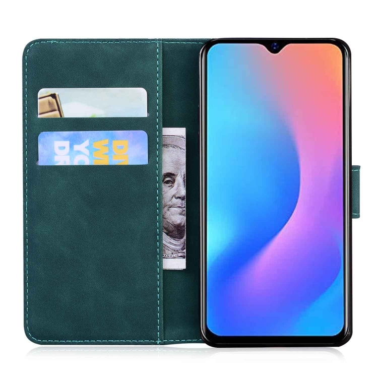 For Blackview A60 Pro Skin Feel Pure Color Flip Leather Phone Case(Green) - More Brand by PMC TechLife | Online Shopping South Africa | PMC TechLife | Buy Now Pay Later Mobicred