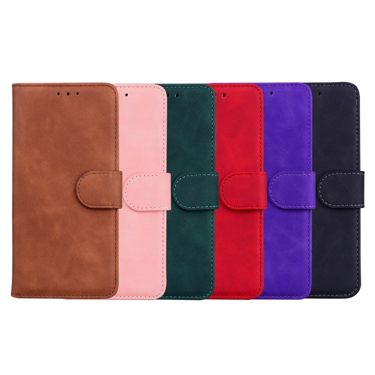 For Blackview A80 Skin Feel Pure Color Flip Leather Phone Case(Green) - More Brand by PMC TechLife | Online Shopping South Africa | PMC TechLife | Buy Now Pay Later Mobicred
