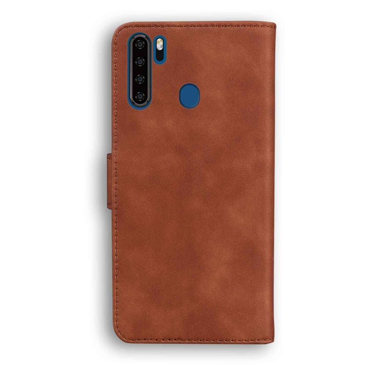 For Blackview A80 Pro Skin Feel Pure Color Flip Leather Phone Case(Brown) - More Brand by PMC Jewellery | Online Shopping South Africa | PMC Jewellery | Buy Now Pay Later Mobicred