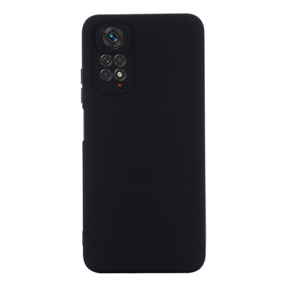 For Xiaomi Redmi Note 11 Pro 4G / 5G Pure Color Liquid Silicone Shockproof Phone Case(Black) - Xiaomi Cases by PMC Jewellery | Online Shopping South Africa | PMC Jewellery