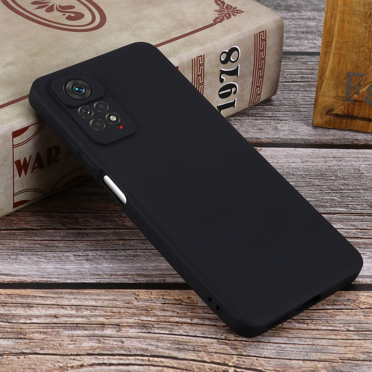 For Xiaomi Redmi Note 11 Pro 4G / 5G Pure Color Liquid Silicone Shockproof Phone Case(Black) - Xiaomi Cases by PMC Jewellery | Online Shopping South Africa | PMC Jewellery