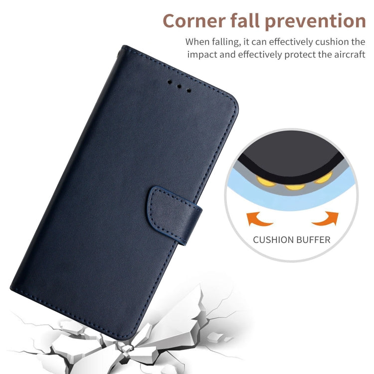 For Huawei P30 Lite Genuine Leather Fingerprint-proof Horizontal Flip Phone Case(Blue) - Huawei Cases by PMC TechLife | Online Shopping South Africa | PMC TechLife | Buy Now Pay Later Mobicred