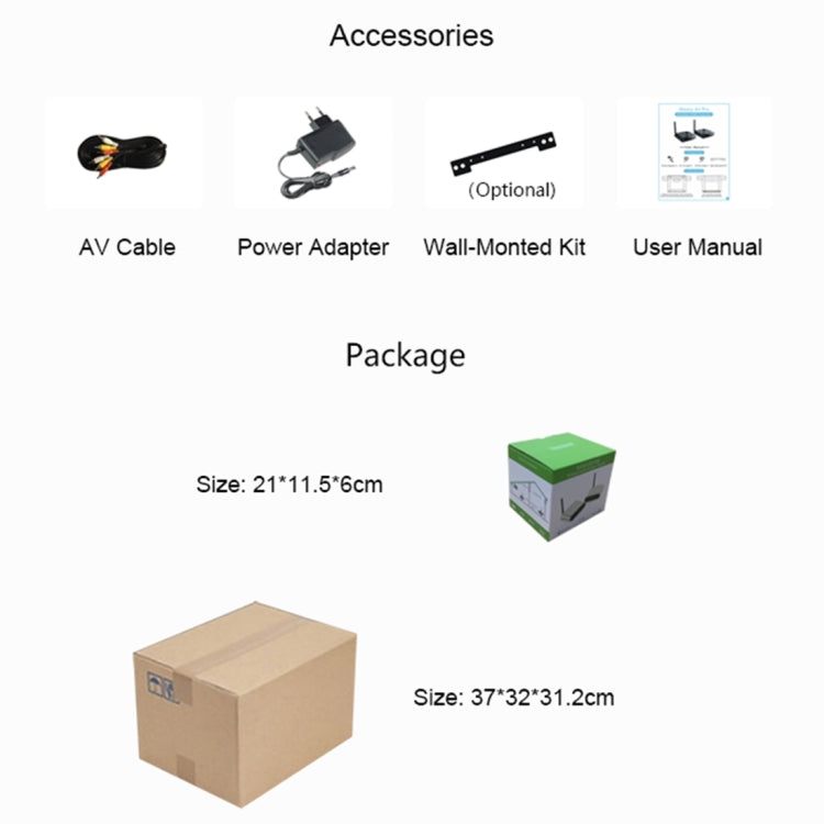 Measy AV530-2 5.8GHz Wireless Audio / Video Transmitter + 2 Receiver, Transmission Distance: 300m, EU Plug - Set Top Box & Accessories by Measy | Online Shopping South Africa | PMC TechLife | Buy Now Pay Later Mobicred