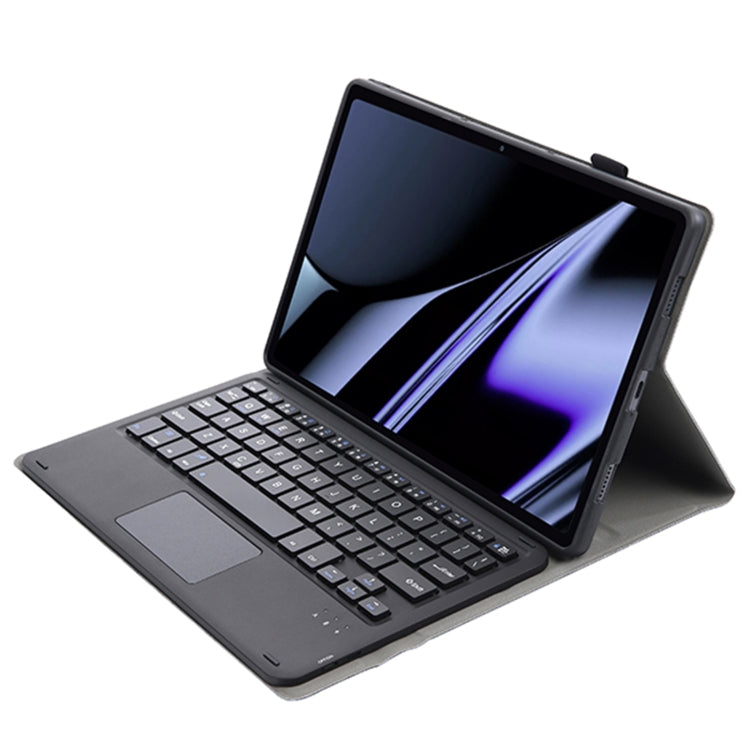 OP11-A Lambskin Texture Ultra-thin Bluetooth Keyboard Leather Case with Touchpad For OPPO Pad 11 inch(Black) - OPPO Keyboard by PMC TechLife | Online Shopping South Africa | PMC TechLife | Buy Now Pay Later Mobicred