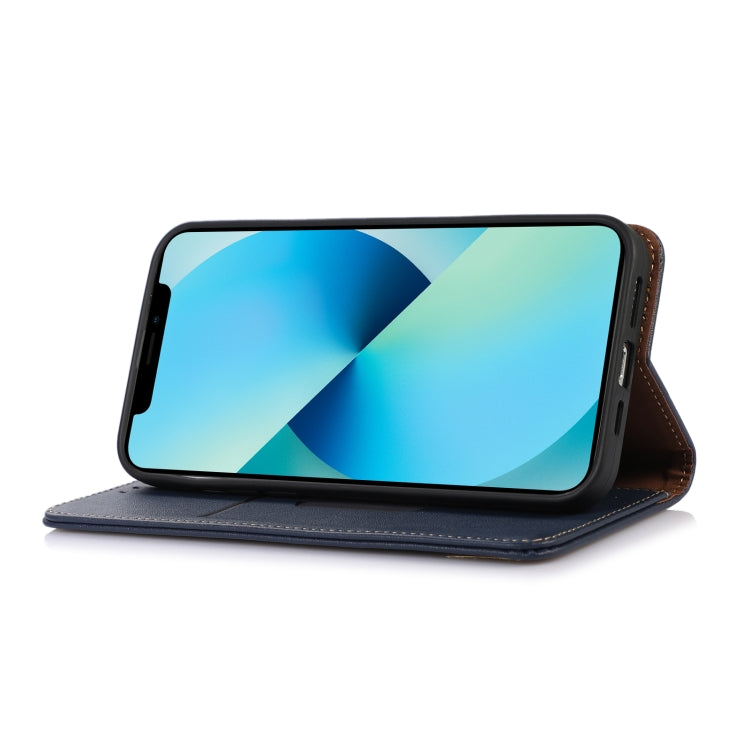 For Nokia C20 Plus KHAZNEH Nappa Top Layer Cowhide Leather Phone Case(Blue) - Nokia Cases by PMC TechLife | Online Shopping South Africa | PMC TechLife | Buy Now Pay Later Mobicred