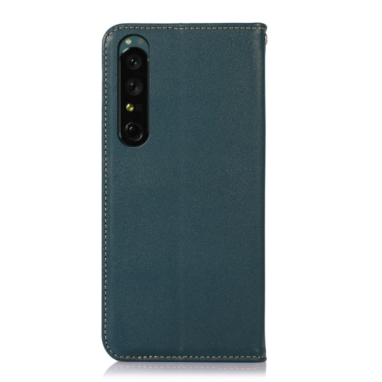 For Sony Xperia 1 IV KHAZNEH Nappa Top Layer Cowhide Leather Phone Case(Green) - Sony Cases by PMC TechLife | Online Shopping South Africa | PMC TechLife | Buy Now Pay Later Mobicred