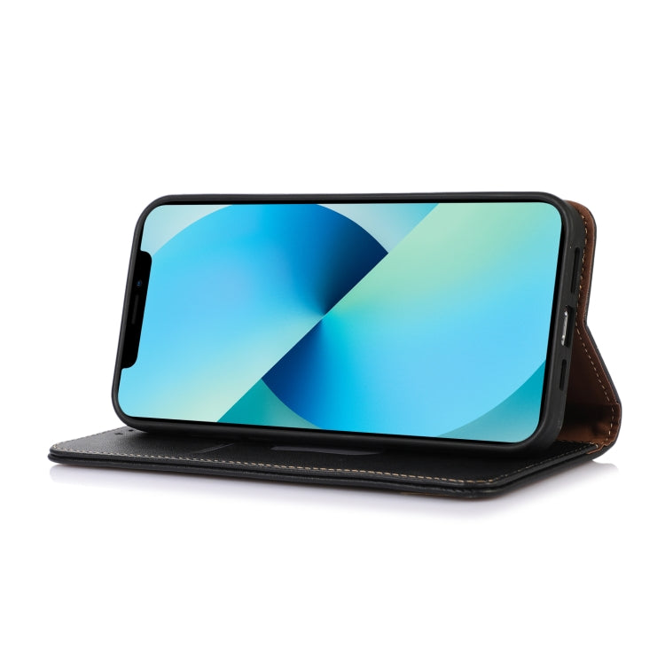 For Google Pixel 7 Pro 5G KHAZNEH Nappa Top Layer Cowhide Leather Phone Case(Black) - Google Cases by PMC TechLife | Online Shopping South Africa | PMC TechLife | Buy Now Pay Later Mobicred