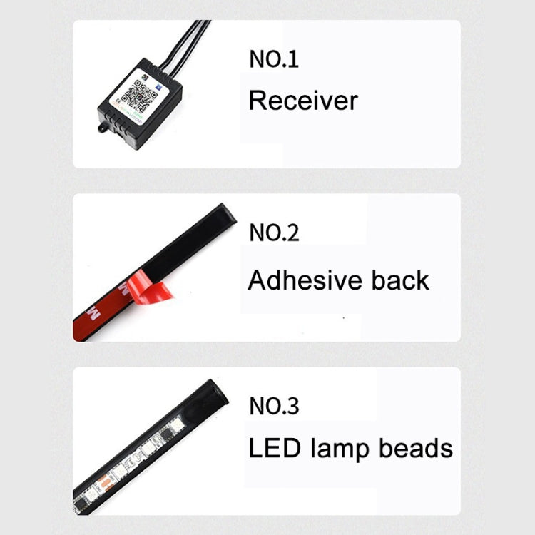 Car Modification Symphony Voice Control LED Chassis Lights, Specification:2 x 60cm + 2 x 180cm - Atmosphere lights by PMC TechLife | Online Shopping South Africa | PMC TechLife | Buy Now Pay Later Mobicred