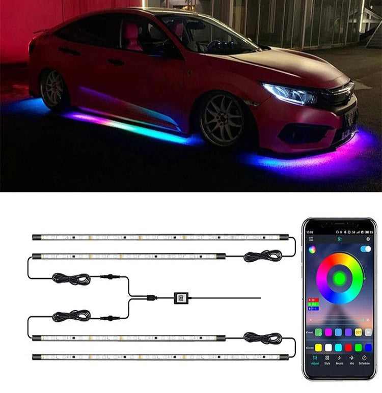 Car Modification Symphony Voice Control LED Chassis Lights, Specification:2 x 120cm + 2 x 150cm - Atmosphere lights by PMC Jewellery | Online Shopping South Africa | PMC Jewellery | Buy Now Pay Later Mobicred