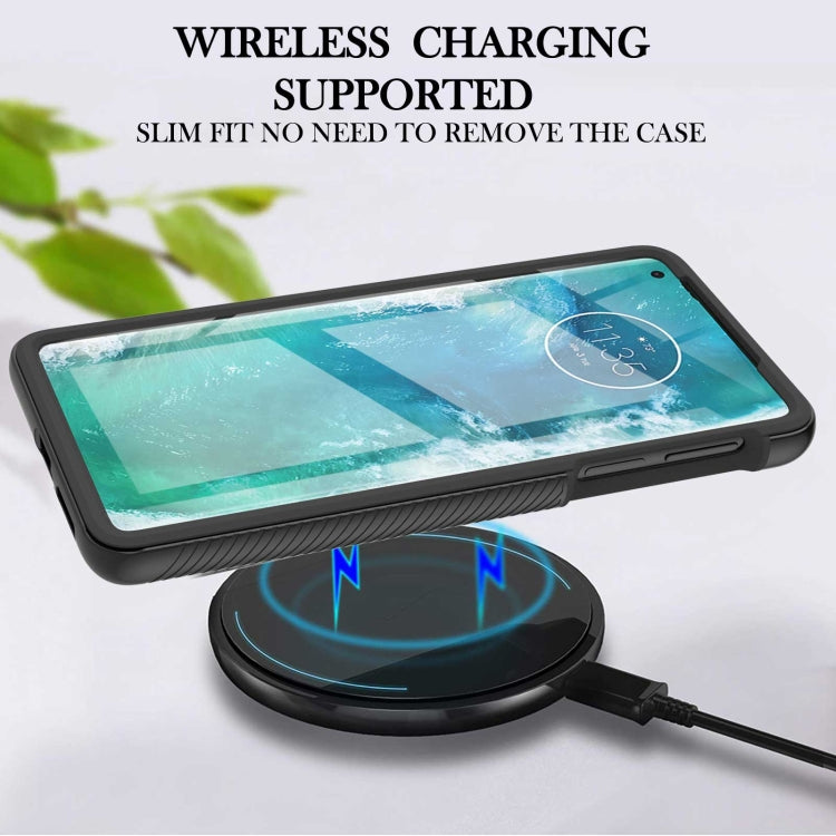 For Motorola Edge+ 2022 Starry Sky Solid Color Series PC + TPU Phone Case with PET Film(Black) - Motorola Cases by PMC TechLife | Online Shopping South Africa | PMC TechLife