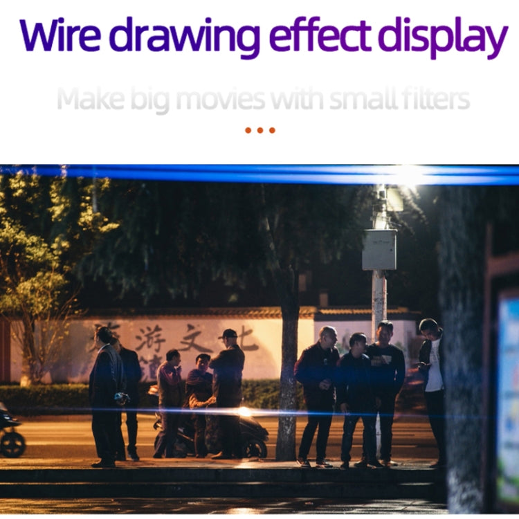 JSR Starlight Drawing Camera Lens Filter, Size:43mm(Streak Blue) - free shipping - PMC TechLife - Order now!