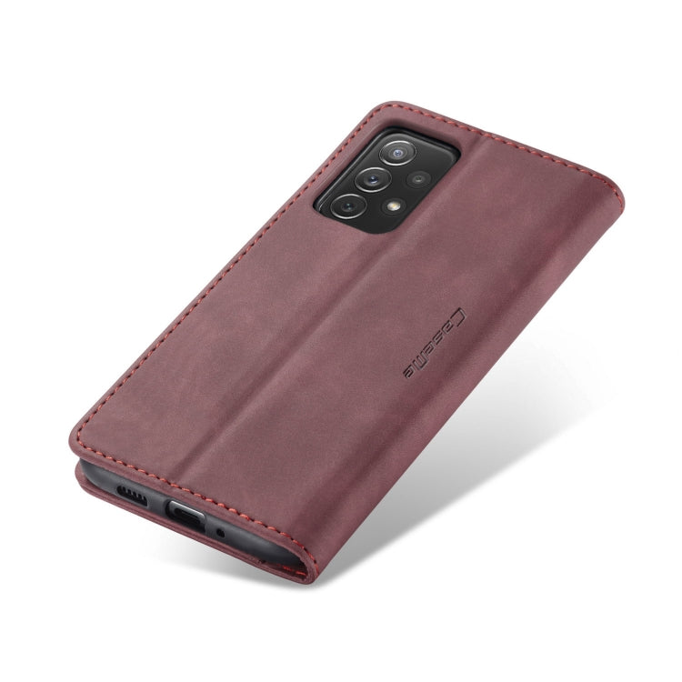 For Samsung Galaxy A73 5G CaseMe 013 Multifunctional Horizontal Flip Leather Phone Case(Wine Red) - Galaxy Phone Cases by CaseMe | Online Shopping South Africa | PMC Jewellery | Buy Now Pay Later Mobicred