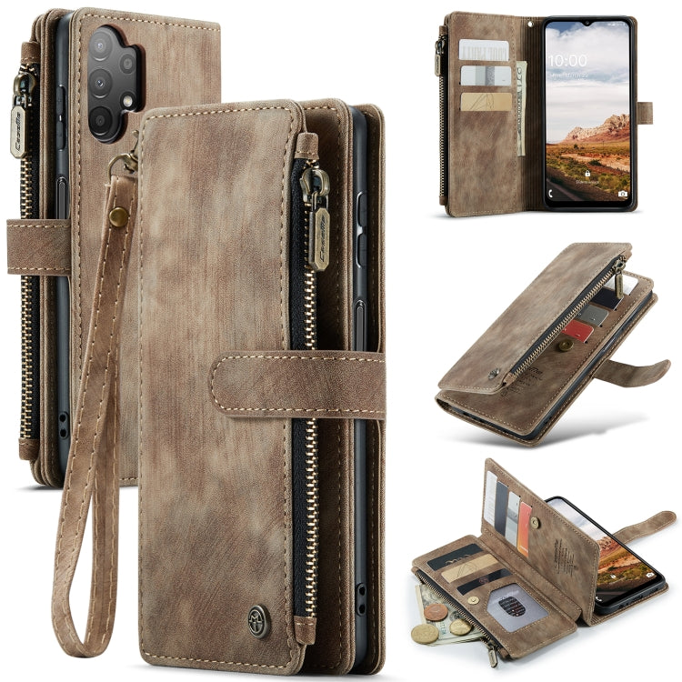 For Samsung Galaxy A13 4G/A13 5G/A04S/A04/M13 5G CaseMe C30 Multifunctional Phone Leather Case(Brown) - Galaxy Phone Cases by CaseMe | Online Shopping South Africa | PMC Jewellery | Buy Now Pay Later Mobicred