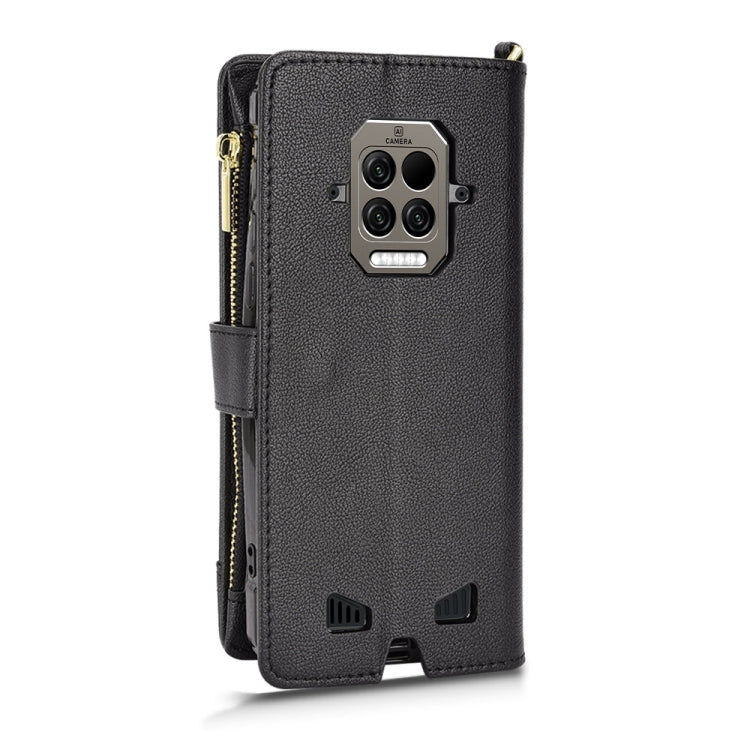 For Doogee S86 / S86 Pro Litchi Texture Zipper Leather Phone Case(Black) - Doogee Cases by PMC Jewellery | Online Shopping South Africa | PMC Jewellery | Buy Now Pay Later Mobicred
