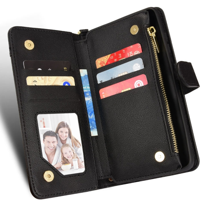For Doogee S86 / S86 Pro Litchi Texture Zipper Leather Phone Case(Black) - Doogee Cases by PMC TechLife | Online Shopping South Africa | PMC TechLife | Buy Now Pay Later Mobicred