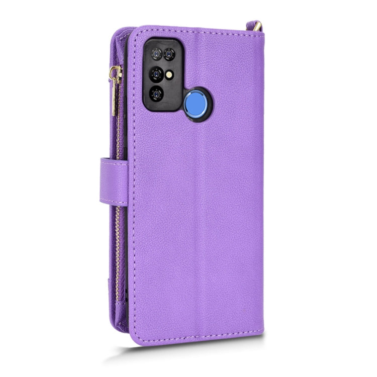 For Doogee X96 Pro Litchi Texture Zipper Leather Phone Case(Purple) - Doogee Cases by PMC Jewellery | Online Shopping South Africa | PMC Jewellery | Buy Now Pay Later Mobicred
