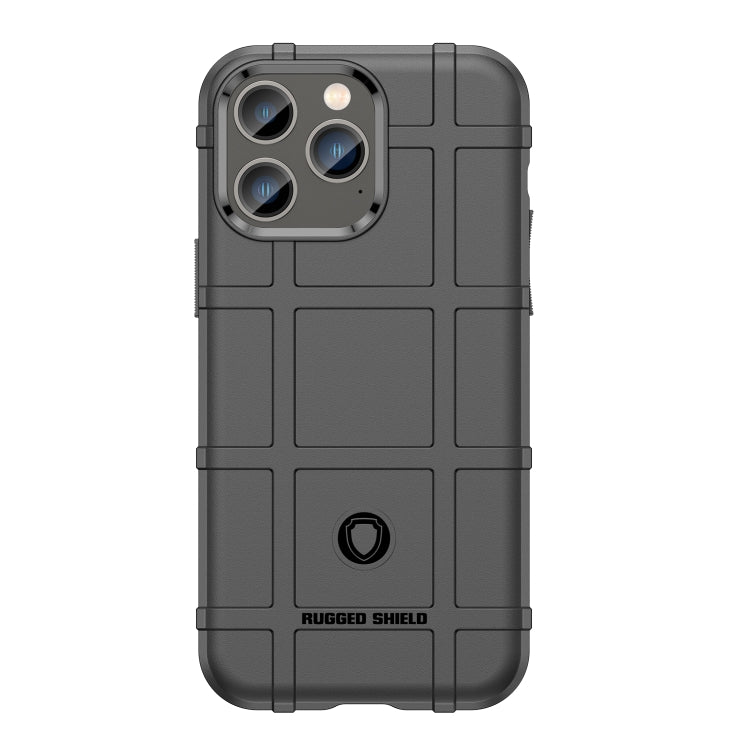 For iPhone 14 Pro Rugged Shield Full Coverage Shockproof TPU Case (Black) - iPhone 14 Pro Cases by PMC TechLife | Online Shopping South Africa | PMC TechLife