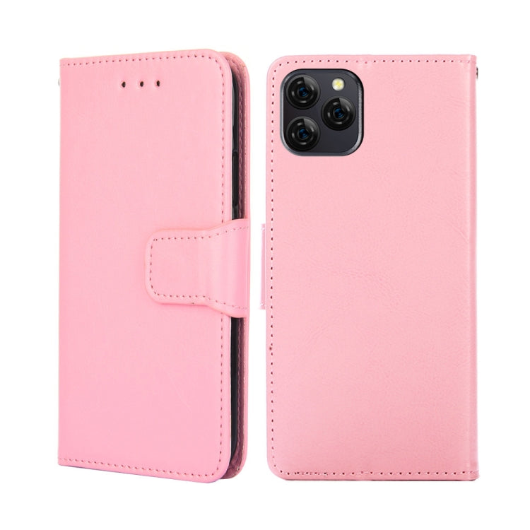 For Blackview A95 Crystal Texture Leather Phone Case(Pink) - More Brand by PMC Jewellery | Online Shopping South Africa | PMC Jewellery | Buy Now Pay Later Mobicred