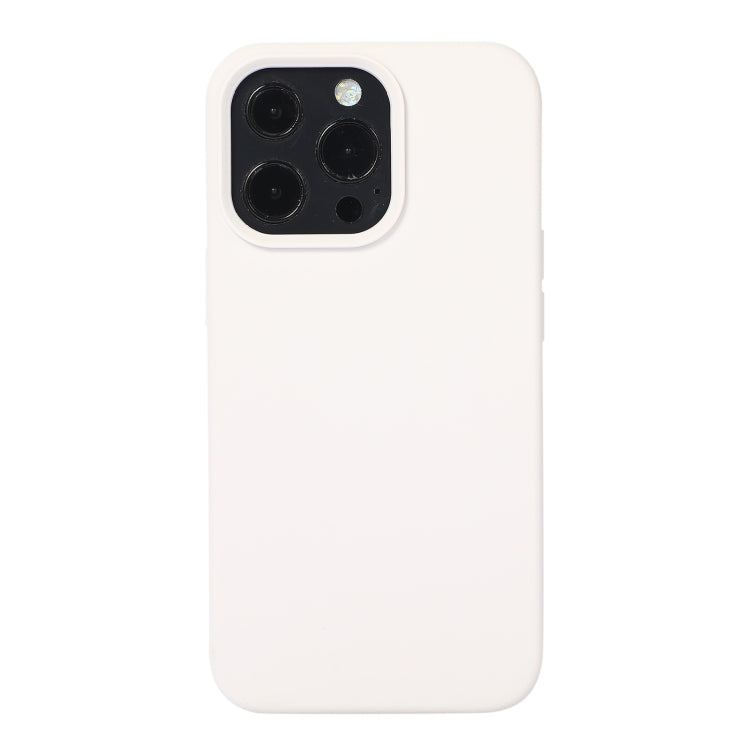 For iPhone 14 Pro Max Liquid Silicone Phone Case (White) - iPhone 14 Pro Max Cases by PMC TechLife | Online Shopping South Africa | PMC TechLife | Buy Now Pay Later Mobicred