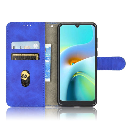For Blackview A50 Skin Feel Magnetic Flip Leather Phone Case(Blue) - More Brand by PMC Jewellery | Online Shopping South Africa | PMC Jewellery | Buy Now Pay Later Mobicred