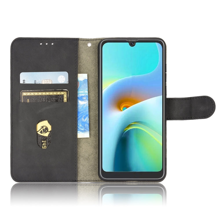 For Blackview A50 Skin Feel Magnetic Flip Leather Phone Case(Black) - More Brand by PMC Jewellery | Online Shopping South Africa | PMC Jewellery | Buy Now Pay Later Mobicred